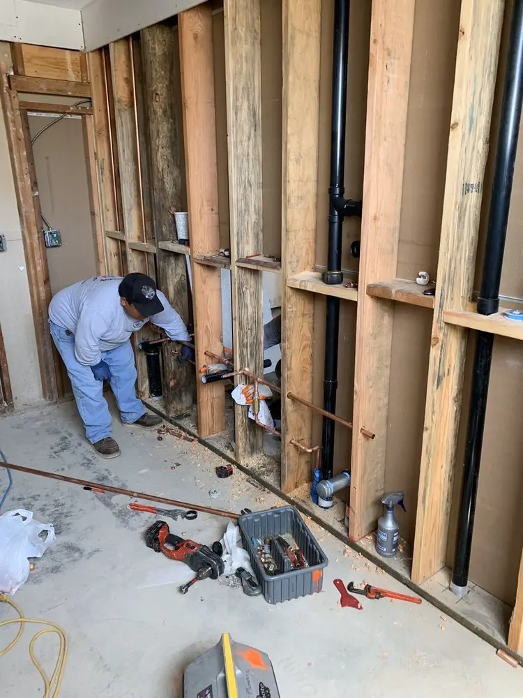 Commercial rough-in plumbing for Commercial Plumbing in Charlottesville